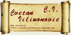 Cvetan Vilimonović vizit kartica